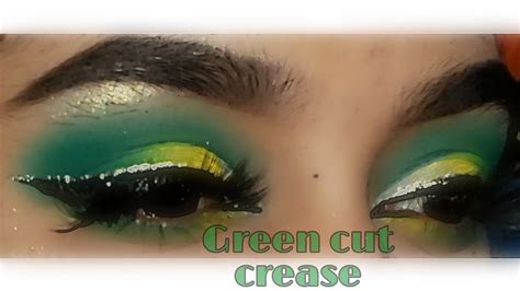 Green Cut Crease Eyeshadow Makeup Tutorial 💚💛 Youtube