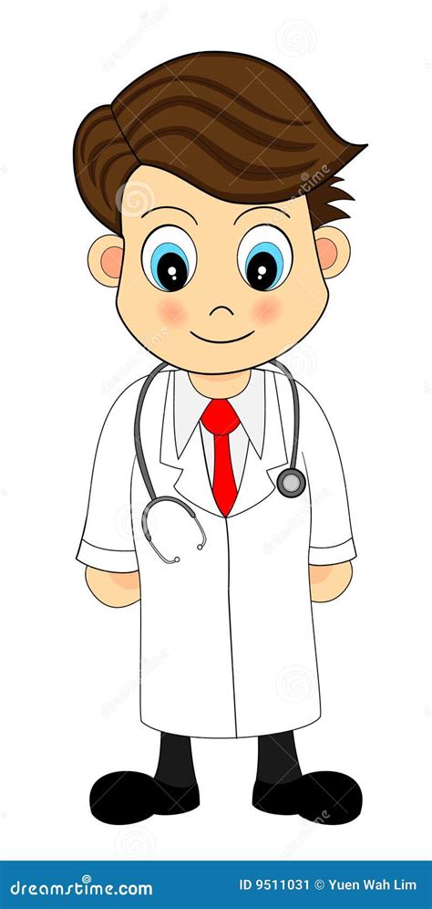 Cute Looking Cartoon Illustration Of A Doctor Stock Image Image 9511031