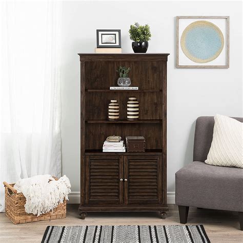 Lexicon Archer 5 Tier Bookcase Driftwood Charcoal