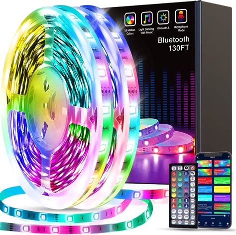 Buy Tenmiro Led Strip Lights 130ft 2 Rolls Of 65ft Smart Light Strips