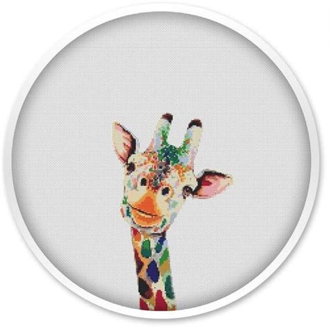 Free embroidery pattern september 2015. Giraffe Cross Stitch Pattern, Cross Stitch PDF, Watercolor ...