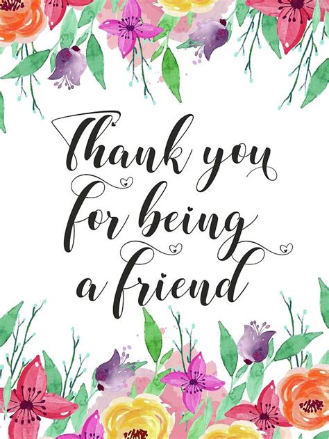 Thank You For Being A Friend Digital Art By Magdalena Walulik Pixels