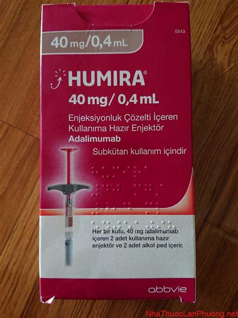 Humira Medicine 40mg04ml Adalimumab Anti Inflammatory Index China