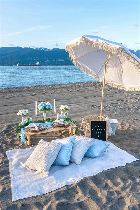 Luxury Picnic On The Beach Picnic Thyme Co Romantic Picnics