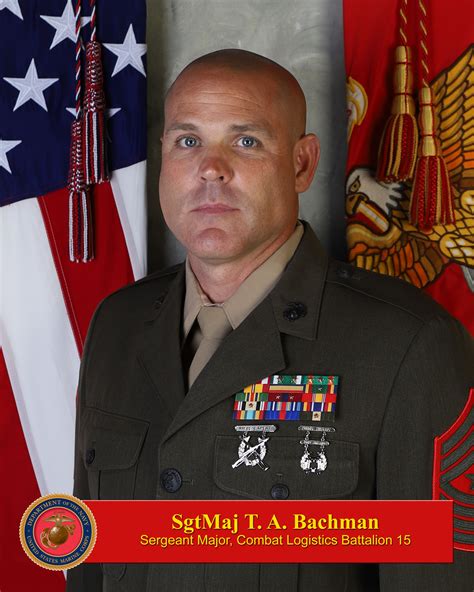 Sergeant Major Thomas A Bachman 1st Marine Logistics Group Leaders