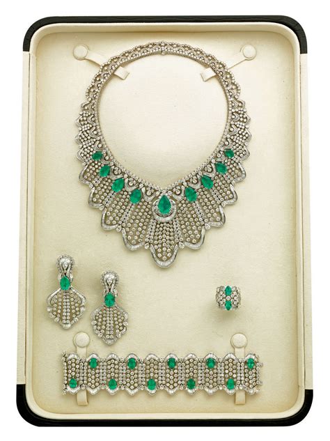 An Emerald And Diamond Parure By Elie Chatila Christies