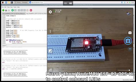 Embedded Things Micropythonnodemcu Esp C3 32s Kit To Control Onboard Leds
