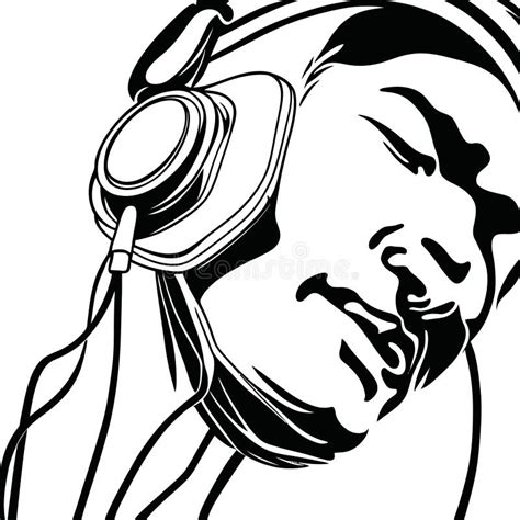 Headphone Person Drawing Stock Illustrations 697 Headphone Person