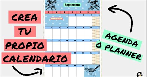 Cómo hacer CALENDARIOS PERSONALIZADOS Planner mensual o agenda diseñada por ti