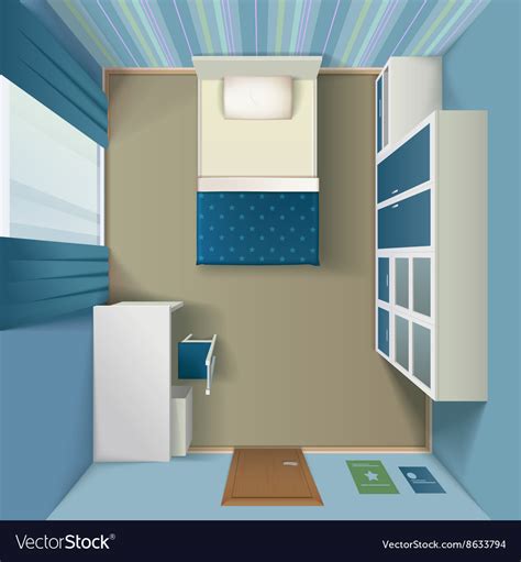 31 top bedroom design ideas #bedroom #bedroomdecor. Modern Bedroom interior Realistic Top View Vector Image