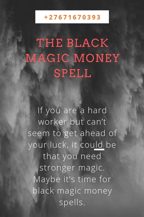 The Black Magic Money Spell Love Spells Money Spells Easy Love Spells