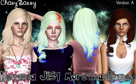 Newsea`s J154 More Than Honey Hairstyle Retextured By Chazy Bazzy