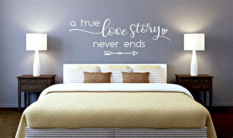 Romantic Wall Decals Master Bedroom Vinyl Love Story Decal Etsy