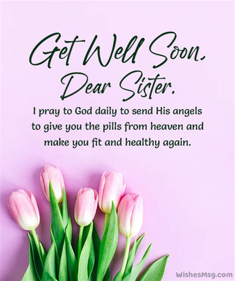 Get Well Soon Messages For Sister Wishes And Prayers