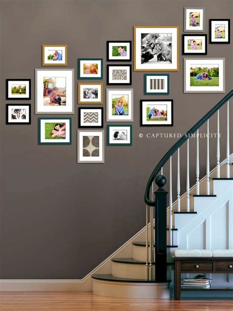 15 Awesome Arranging Pictures On A Stair Wall Ideas Home Wall Decor