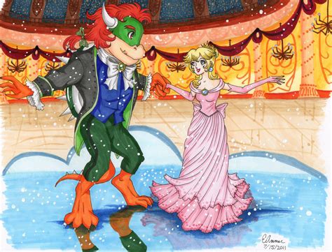 Peach And Bowser Dancing By Artsyvana On Deviantart
