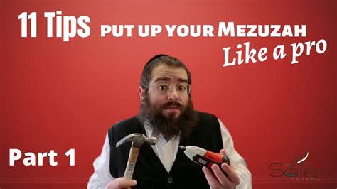 What Is A Mezuzah How To Affix Hang Put Up A Mezuzah On The Door