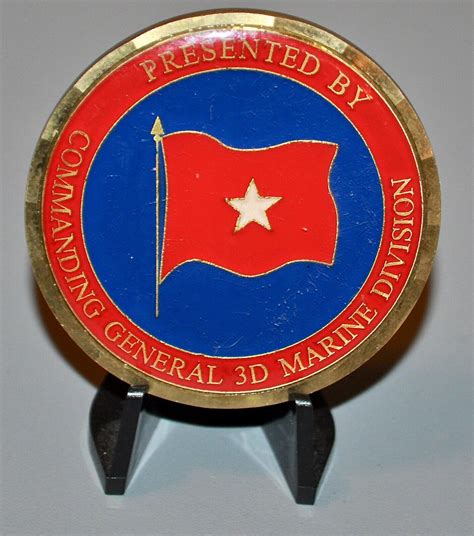 Usmc Marine Corps 3rd Marine Division Commander 3 Mardiv Challenge Coin