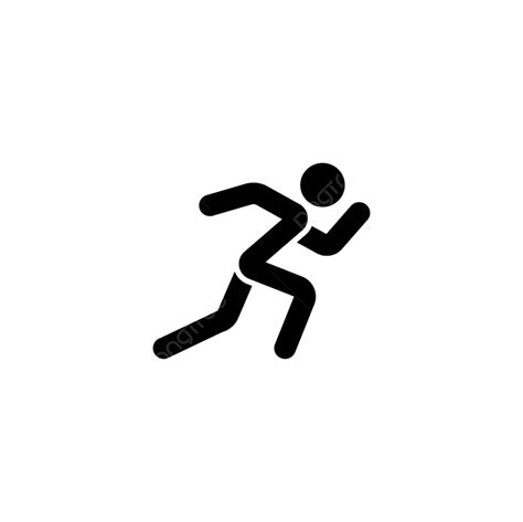 Man Running Silhouette Png Images Running Man Vector Icon Speed