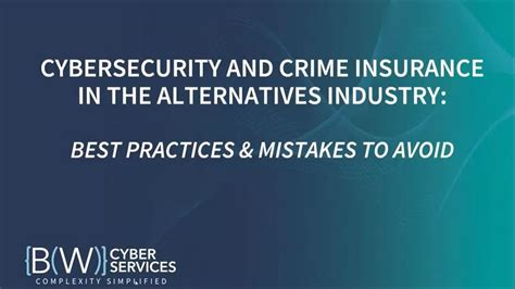 Webinar Cybersecurity And Crime Insurance In The Alternatives Industry Youtube