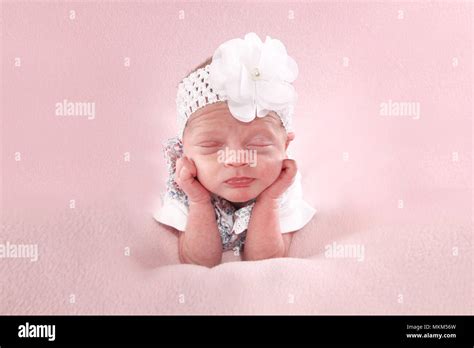 13 Day Old Baby Girl Stock Photo Alamy