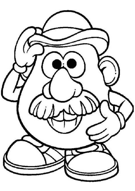 Potato head the king of rock and roll coloring pages. Mr Potato Head Coloring Page - Coloring Home