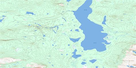 Peters Lake Yk Free Topo Map Online 105b12 At 150000
