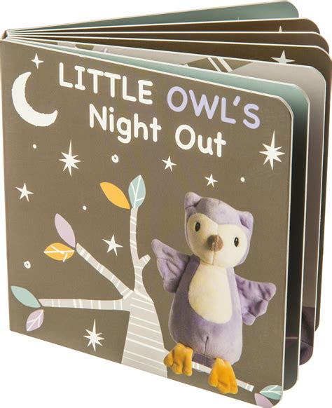 Leika Little Owl Board Book 6x6 Mary Meyer Stuffed Toys