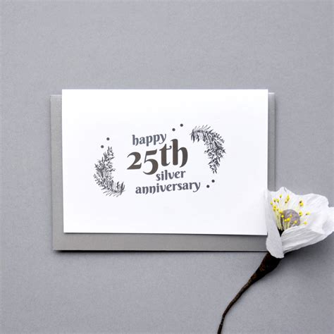 A milestone this important calls for classy 25th anniversary gifts, so if you're going the traditional silver route, consider gorgeous jewelry or. Personalised 25th Silver Wedding Anniversary Gift By Ant ...