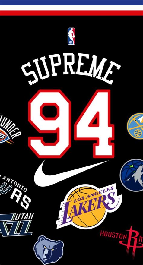 Nba X Supreme Phone Wallpaper Supreme Wallpaper Supreme Iphone