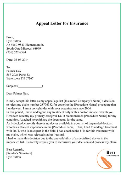 23 Free Appeal Letter Template Format Sample And Example