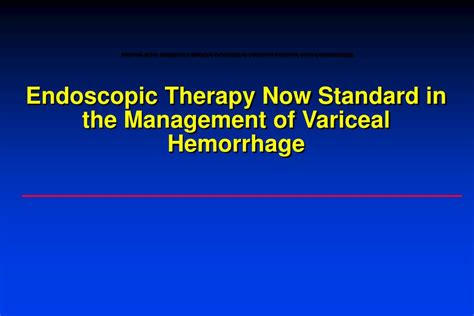 Ppt Prevention And Management Of Esophageal Variceal And Portal