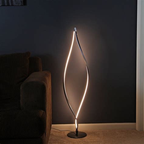 Brightech Twist Floor Lamp Bright Tall Lamp For Offices Modern Led