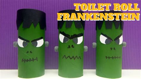 Halloween Crafts Toilet Paper Roll Frankenstein Toilet Paper Roll