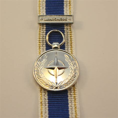 Nato Meritorious Service Medal With Clasp Miniature Defence Medals