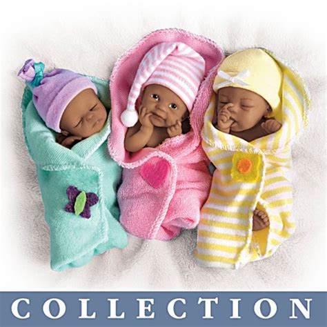 Reborn Miniature Sculpted Handpainted Sherry Rawn Baby Girl Doll Trio