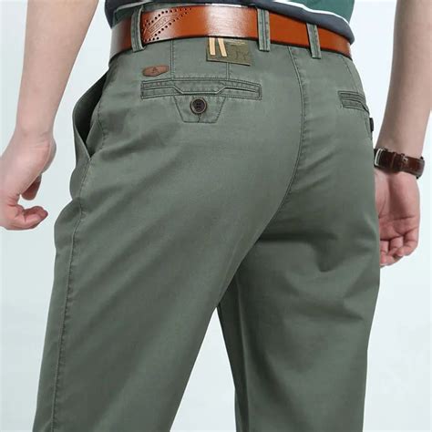3 colors 30 42 fashion cotton business formal men casual long pants men s clothing army green