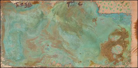 Copper Green Patina A Uncoated Green Copper Decor Painting