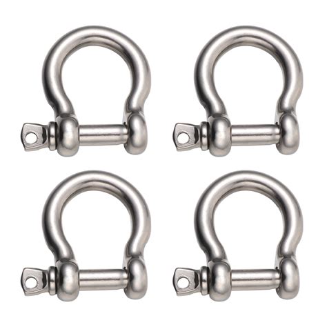 nuolux shackle shackles anchor d steel stainless chain bow shackle pin screw galvanized ring