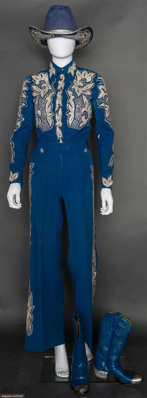 Nudie 4 Piece Ladys Blue Rodeo Outfit 1970s Augusta Auctions April