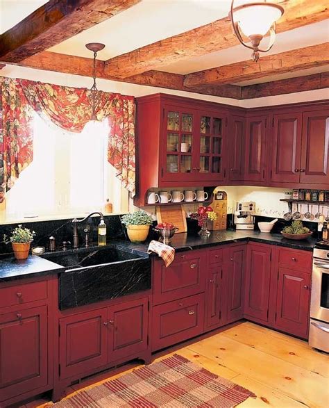 Rustic Red Kitchen Cabinets 2021 If You Desire Any Type Of Modification