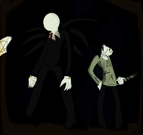 Slenderman And Jeff The Killer By Magicaldolphin On Deviantart