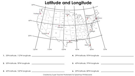 Latitude And Longitude Worksheet Answer Key — Db
