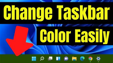 How To Change Taskbar Color In Windows Change Your Taskbar Color