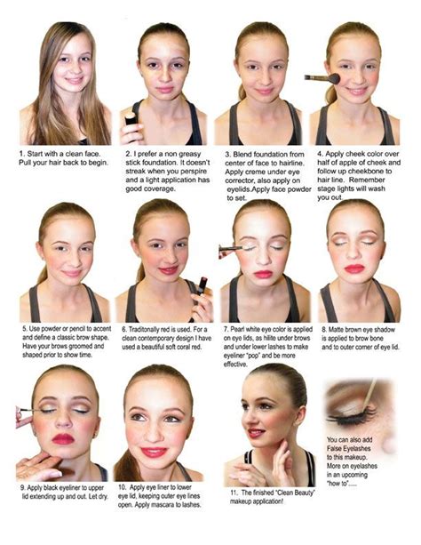 How To Do Classic Clean Beauty Stage Makeup Stage Makeup Dance