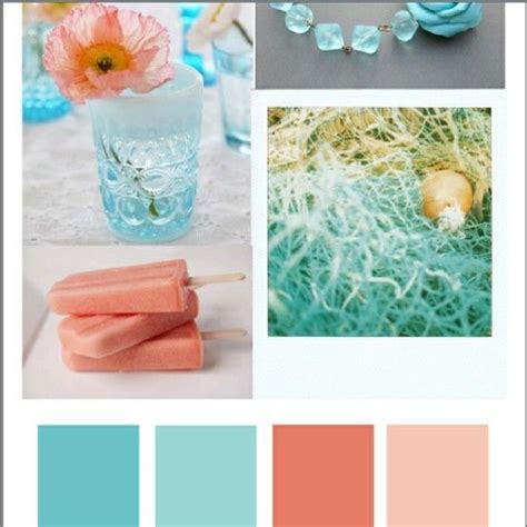 Aquaandorange Beach Wedding Colors Color Schemes Colour Palettes Teal