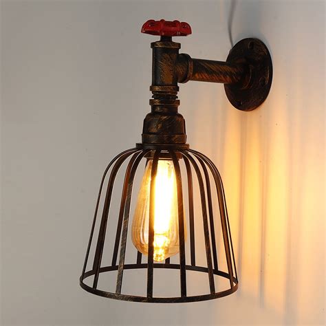 Steampunk Wall Light Industrial Loft Vintage Style Industrial Pipe