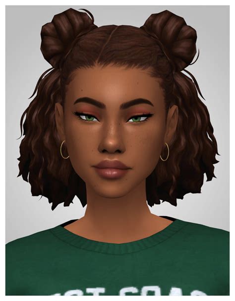 Sims 4 Curly Hair Cc Maxis Match Happy Living Vrogue