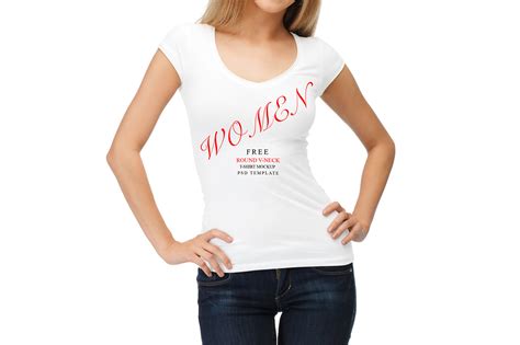 Free Women T Shirt Mockup With Psd File On Behance