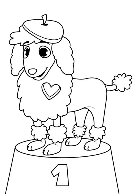 Discover our coloring pages of dogs to print and color for free ! Poodle Coloring Pages to download and print for free